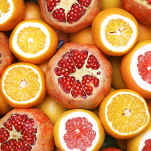 Contraste por analogía amarillo/naranja/rojo